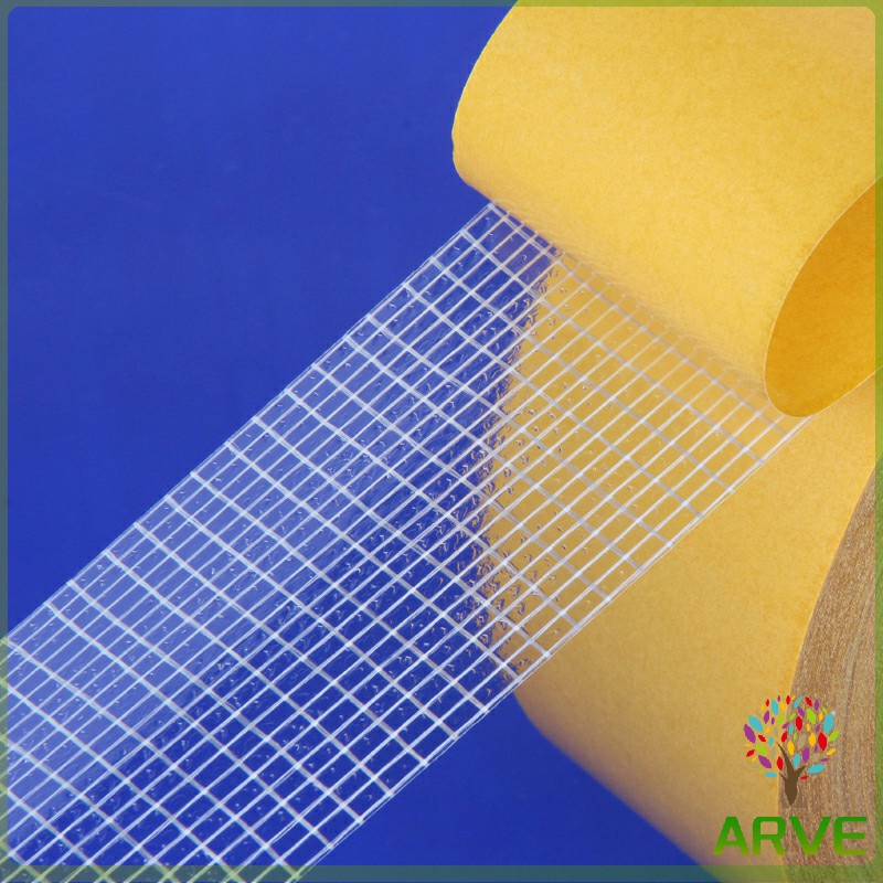 arve-เทปเยื่อกาวสองหน้า-เทปกันน้ำเหนียวสุด-เทปตาข่าย-grid-double-sided-tape