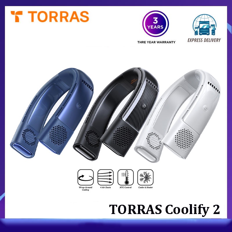 torras-coolify-2-เครื่องปรับอากาศ-แบบพกพา-9-โหมด-พัดลมไร้ใบพัด-ลมเย็น-ชาร์จ-usb-c