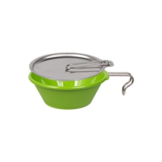 250ml Outdoor Plastic With Handle Tableware Picnic Portable Hanging Mountaineering Flat Base Camping Bowl