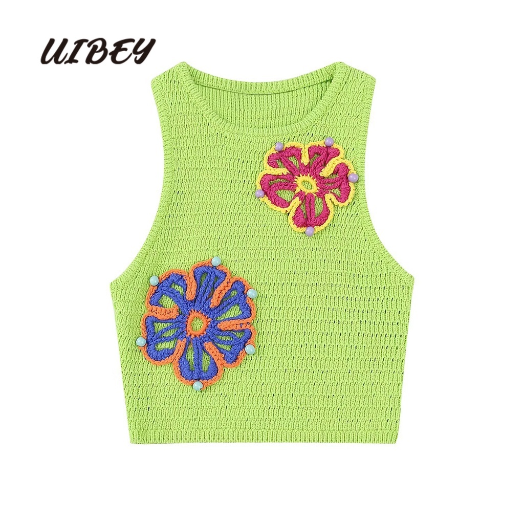 uibey-เสื้อถักโครเชต์-คอกลม-แขนกุด-ตัวสั้น-3456