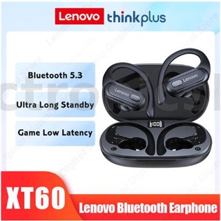 Lenovo XT60 TWS หูฟังบลูทูธ 5.3 จอแสดงผล LCD ลดเสียงรบกวน IPX5