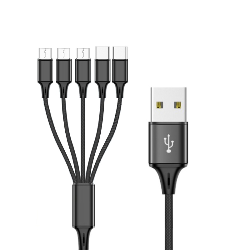 toyou-สายชาร์จ-usb-เป็น-micro-typec-1-เป็น-5-สําหรับโทรศัพท์มือถือ-แท็บเล็ต