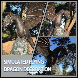 New Fire-breathing Dragon Sculpture Waterscape Resin Fountain Garden Decorations