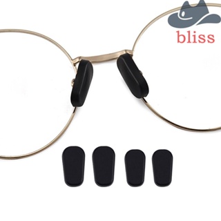 BLISS แผ่นรองจมูกแว่นตา 10 คู่ / เซต อุปกรณ์เสริมแว่นตา ซิลิโคนนุ่ม กันลื่น เด็ก แว่นตา ที่ครอบจมูก สําหรับผู้หญิง ผู้ชาย รองรับแว่นตา