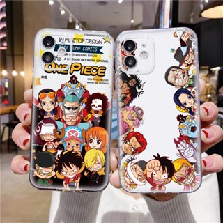 เคสโทรศัพท์มือถือ ซิลิโคนนิ่ม ใส กันกระแทก กันรอยเลนส์กล้อง ลายการ์ตูนอนิเมะ One Piece สําหรับ iPhone 14 Pro Max 13 12 11 XR XS 7 8 Plus SE 2022