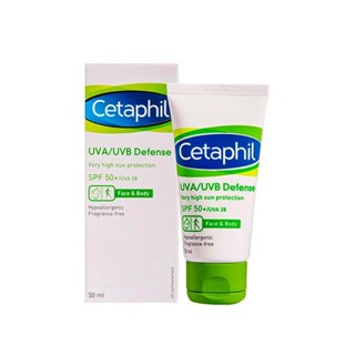 Cetaphil ครีมกันแดด ป้องกันรังสีอัลตราไวโอเลต SPF50 กันน้ํา กันเหงื่อ ให้ความชุ่มชื้น