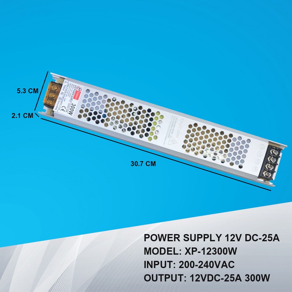 aj-power-supply-บาง-12v-หม้อแปลง-บาง-12-โวลต์-100w-200w-300w-400w-รับประกันสินค้า-2-ปี