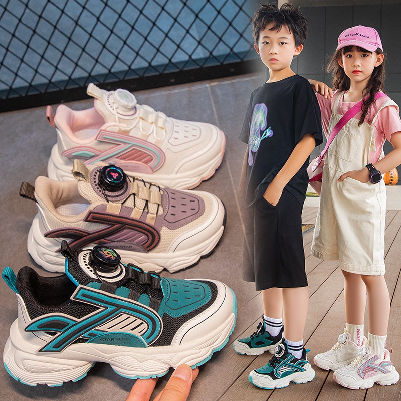 รองเท้ากีฬา-รองเท้าวิ่ง-แต่งหัวเข็มขัด-เข้ากับทุกการแต่งกาย-แฟชั่นฤดูใบไม้ร่วง-สําหรับเด็กผู้ชาย-และเด็กผู้หญิง-2023