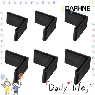 Daphne ปลอกยาง กันลื่น ทรงสามเหลี่ยม รูปตัว L สําหรับคลุมเตียงเหล็ก 4 ชิ้น