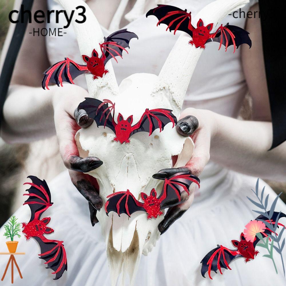 cherry3-สติกเกอร์-pvc-ลายค้างคาว-3d-มีกาวในตัว-กันน้ํา-ลอกออกได้-สําหรับติดตกแต่งผนังบ้าน-หน้าต่าง-ประตู-12-18-24-ชิ้น