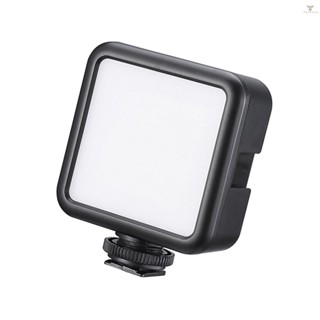 Fw VL49 Mini LED Video Light Photography Lamp 6W Dimmable 5500K CRI95+ Built-in Rechargeable Lithium Battery with Cold Shoe Mount for    DSLR Camera