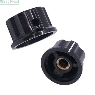 【Big Discounts】Potentiometer Knobs Rotary Knobs Shaft Silver Tone Top 10pcs Black A03#BBHOOD