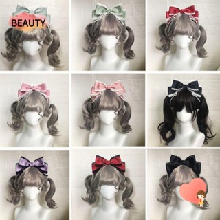 Beauty กิ๊บติดผม ริบบิ้นลูกไม้ โบว์ แฮนด์เมด สําหรับผู้หญิง