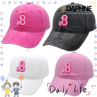 Daphne หมวกเบสบอล ปักลายตัวอักษร ปรับได้ สีพื้น สําหรับตุ๊กตาบาร์บี้