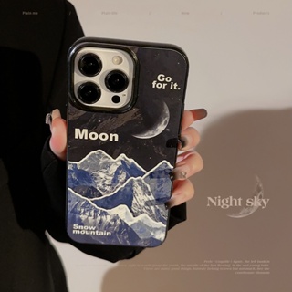 เคสซิลิโคน ลายดวงจันทร์ สําหรับ Iphone SE2020 7 8 Plus 14 X XR XM 11 12 MINI 13 PRO MAX AT0503
