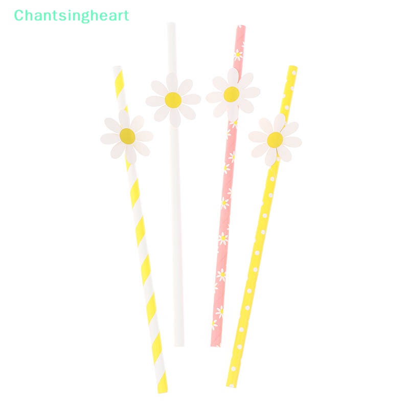 lt-chantsingheart-gt-หลอดกระดาษ-ลายดอกเดซี่-แบบใช้แล้วทิ้ง-สําหรับตกแต่งปาร์ตี้วันเกิด-งานแต่งงาน-30-ชิ้น