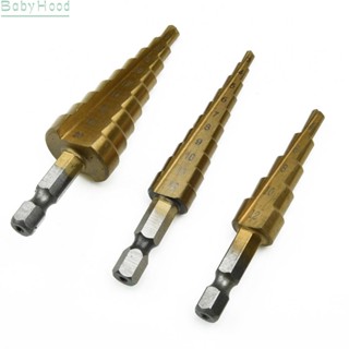 【Big Discounts】Step Drill Bit With Pouch Cone Hex Shank High quality 3pc Multifunction#BBHOOD