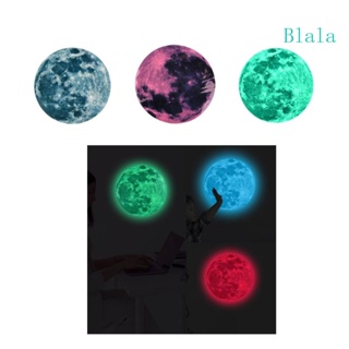 Blala สติกเกอร์ PVC ลายดวงจันทร์ 3D มีกาวในตัว สําหรับตกแต่งผนังบ้าน ปาร์ตี้