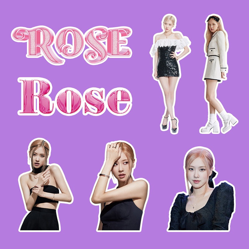 100-ชิ้น-เซต-blackpink-rose-สติกเกอร์-kpop-สติกเกอร์รูปภาพ-ไดอารี่-กระเป๋าเดินทาง-สติกเกอร์