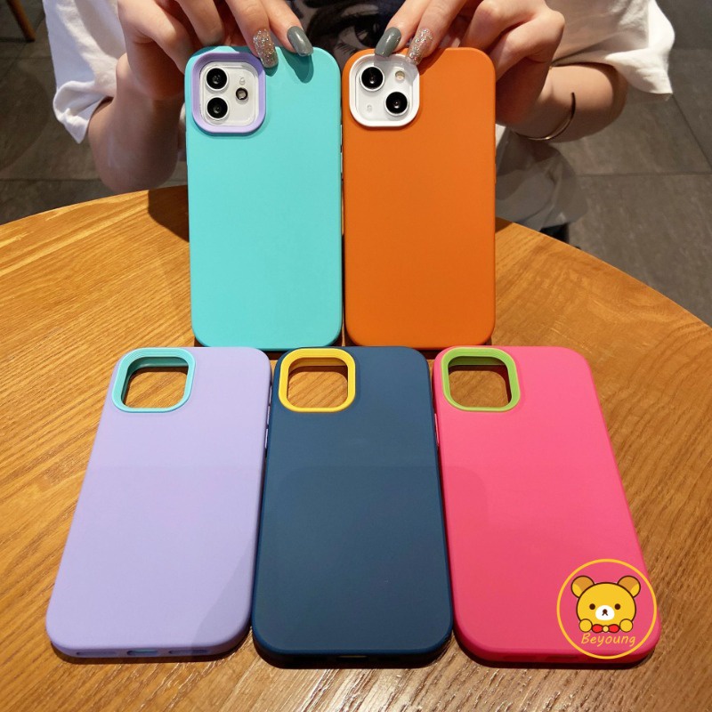 เคสซิลิโคนนิ่ม-สีแคนดี้-กันกระแทก-สําหรับ-vivo-v27-pro-5g-v27e-y77-5g-y75s-5g-x90-pro-3-in-1