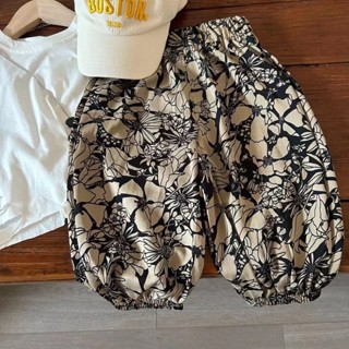 พร้อมส่ง ลดกระหน่ํา ใหม่ กางเกงขายาวลําลอง ผ้าชีฟอง ทรงหลวม ลายดอกไม้ สไตล์เกาหลี และญี่ปุ่น เหมาะกับฤดูร้อน สําหรับผู้ชาย ผู้หญิง