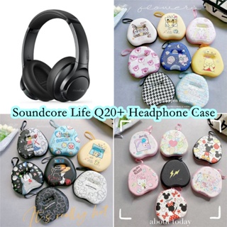 【จัดส่งรวดเร็ว】เคสหูฟัง ลายการ์ตูน สําหรับ SoundCore Life Q20+ Anker SoundCore Live Q20+