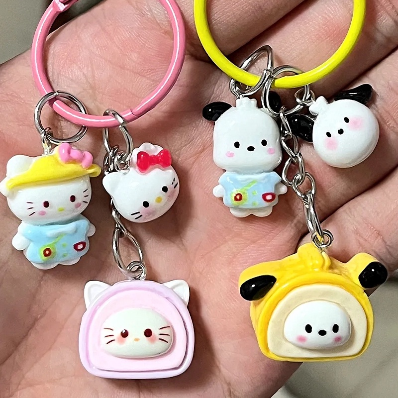 sanrio-พวงกุญแจเรซิ่น-จี้การ์ตูน-melody-kuromi-cinnamoroll-hello-kitty-little-twin-star-xo-keroppi-pompompurin-น่ารักมาก-เหมาะกับของขวัญวันเกิด-สําหรับกระเป๋านักเรียน