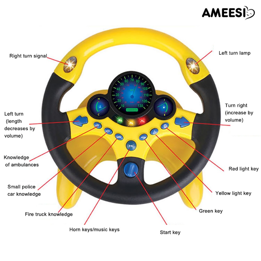 ameesi-พวงมาลัยไฟฟ้า-มีเสียง-มีไฟ-ของเล่นเสริมการศึกษา-สําหรับเด็ก