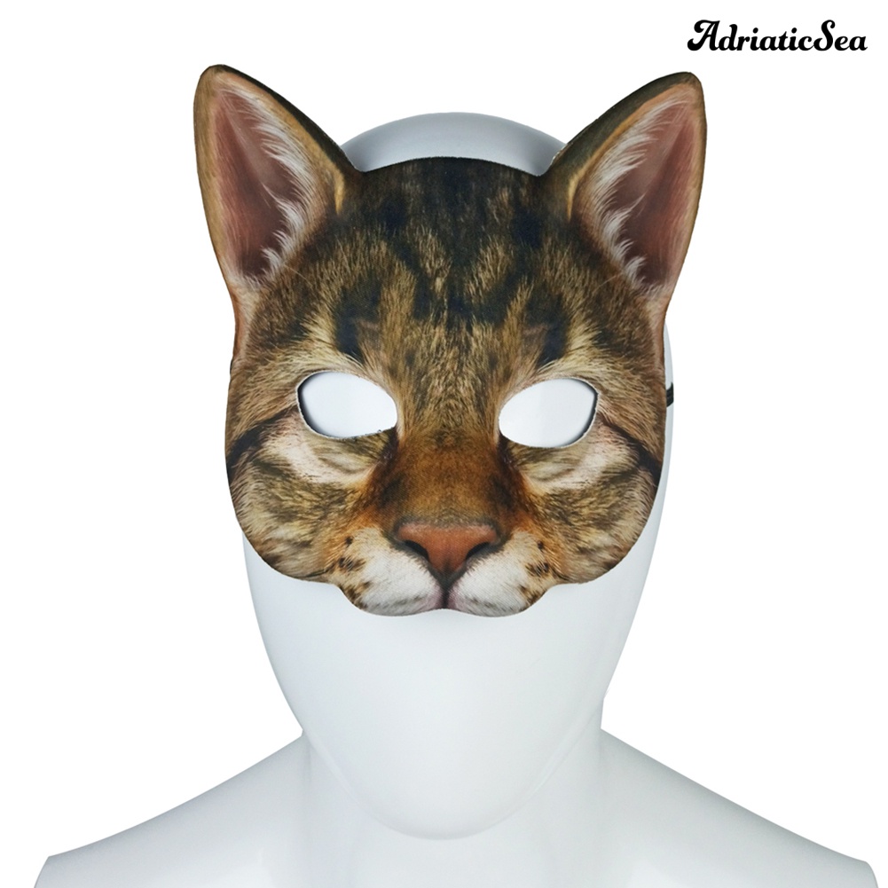 ads-หน้ากากคอสเพลย์-รูปแมวเหมือนจริง-แบบครึ่งหน้า-สําหรับปาร์ตี้ฮาโลวีน