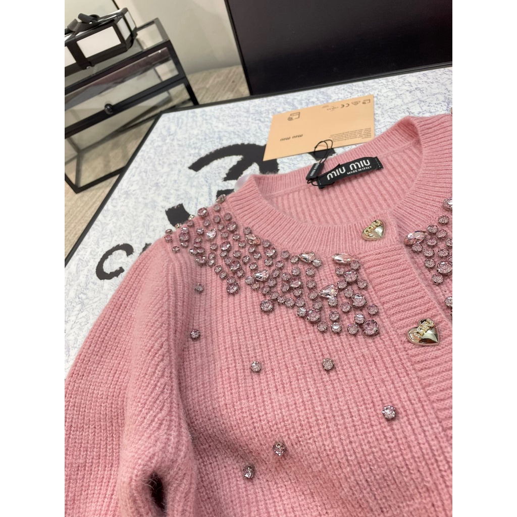 w2bs-miu-miu-2023-autumn-and-winter-new-heavy-industry-beaded-diamond-decorative-cardigan-buckle-round-neck-long-sleeve-knitted-cardigan-top-for-women