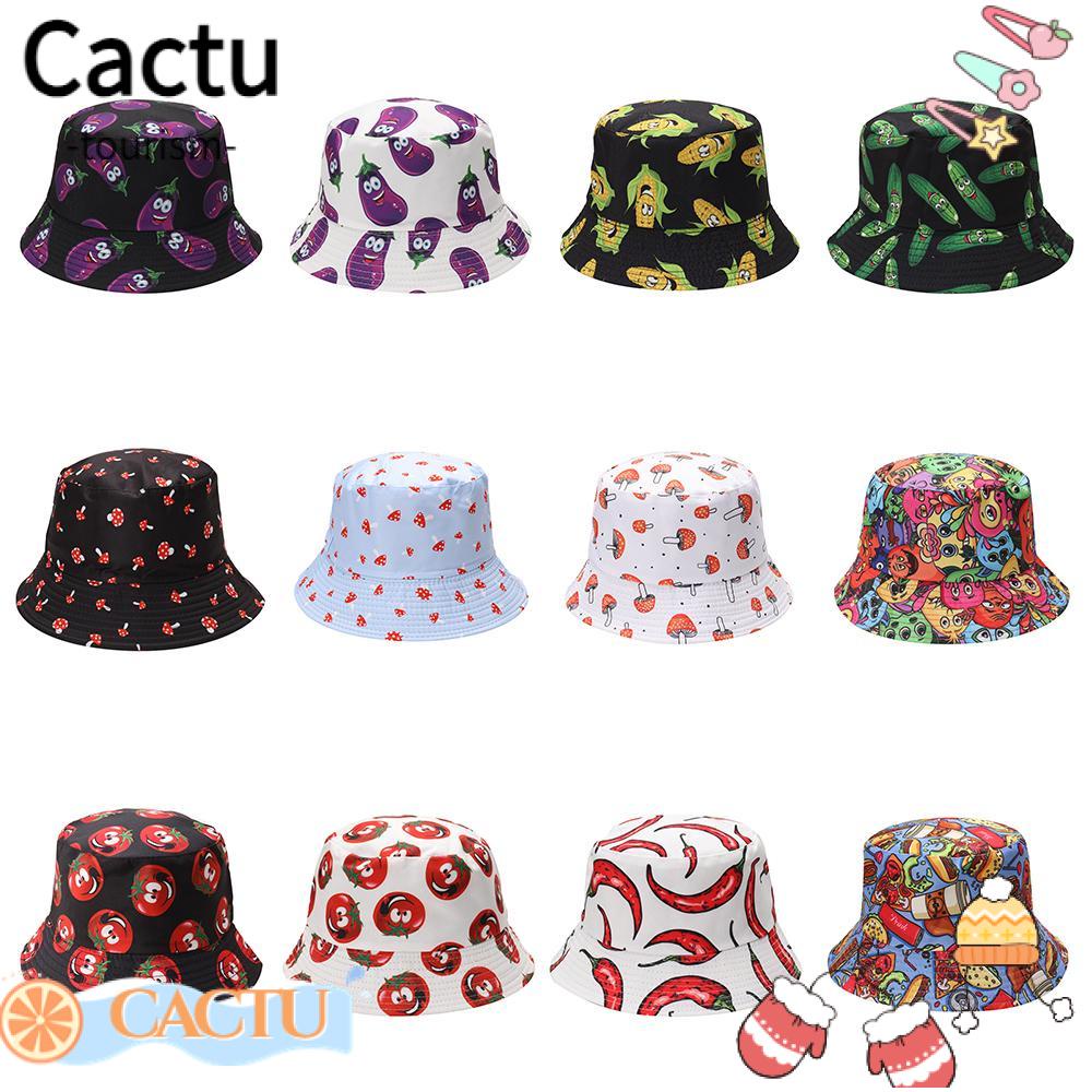 cactu-หมวกบักเก็ต-ลายเห็ด-กันแดด-เหมาะกับฤดูร้อน
