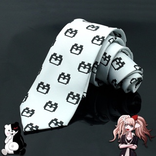 เครื่องแต่งกายคอสเพลย์ เนคไท การ์ตูนอนิเมะ Danganronpa Enoshima Junko Monokuma สําหรับผู้ใหญ่ ทุกเพศ