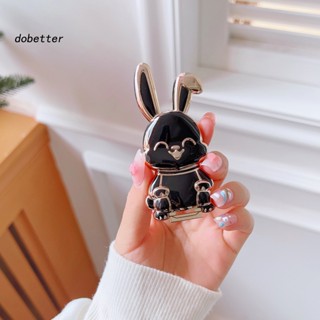 &lt;Dobetter&gt; ขาตั้งโทรศัพท์มือถือ พลาสติก ชุบไฟฟ้า ลายกระต่ายน่ารัก อุปกรณ์เสริม