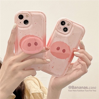 เคสโทรศัพท์มือถือ ลายการ์ตูนหมูน่ารัก พร้อมขาตั้ง สําหรับ iPhone 14 13 12 11 Pro Max SE2020 X XR Xs Max 7 8 Plus