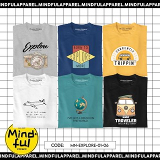 MINIMAL EXPLORE GRAPHIC TEES PRINTS | MINDFUL APPAREL T-SHIRT_01