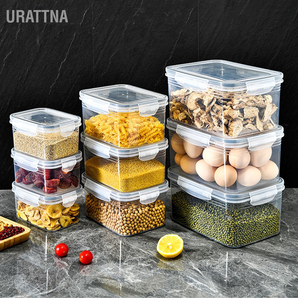 urattna-กล่องเก็บตะกร้าระบายน้ำกล่องเก็บผักผลไม้ใสสำหรับอุปกรณ์ในครัว
