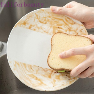 Fallforbeauty ฟองน้ําล้างจาน รูปแซนวิช ขนมปังปิ้งน่ารัก สร้างสรรค์ สําหรับห้องครัว