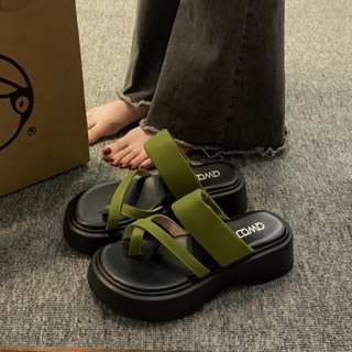 รองเท้าแตะ 2023 รองเท้าผู้หญิงแพลตฟอร์มอเนกประสงค์ใหม่