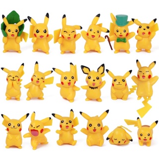 ตุ๊กตาฟิกเกอร์ Pikachu Pokemon Pokémon 18 แบบ สําหรับตกแต่ง M5SZ