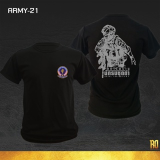 sadasARMY-21เสื้อซับในทหารพราน  เสื้อทหาร  แขนสั้น เสื้อยืด BLACK ARMY