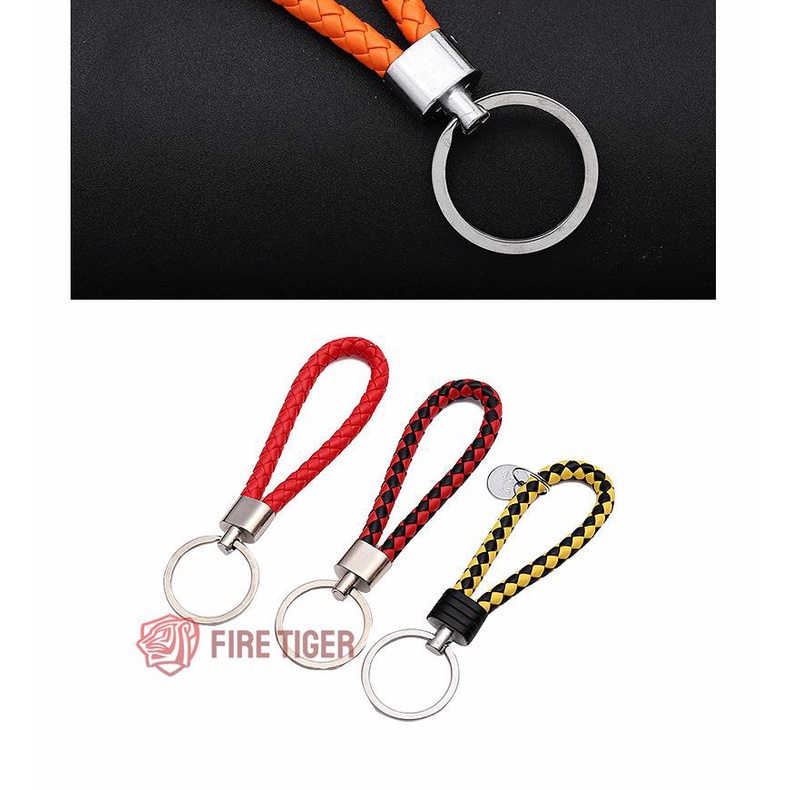 ราคาส่ง-พวงกุญแจแฟชั่นหนัง-pu-พวงกุญแจสายหนัง-พวงกุญแจเชือกหนังถักทอ-พวงกุญแจห้อยกระเป๋า-พวงกุญแจ-ft99