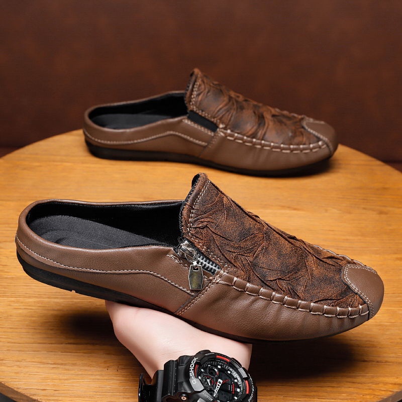 รองเท้าสลิปลำลองสำหรับผู้ชายรองเท้าหนังผู้ชาย-loafers-สำหรับผู้ชาย-size-40-45