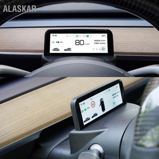 ALASKAR หน้าจอแสดงผลมาตรวัดความเร็ว HUD 4.6in 256MB HD LCD เปลี่ยนสำหรับ Tesla รุ่น 3 Y
