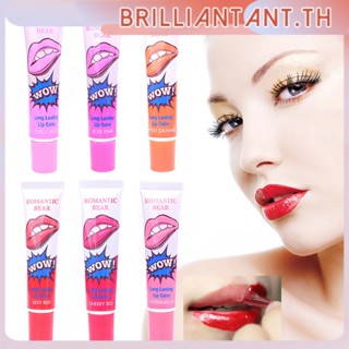 Peel Off Lip Tint 6สีผู้หญิงใหม่ Long Lasting Tearing Type Lip Gloss Moisturizing ลิปสติก Multicolor ลิปสติกแต่งหน้า Bri