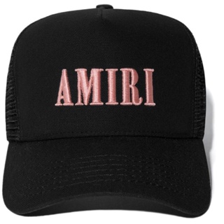 ใหม่ หมวกแก๊ปแฟชั่น ลายโลโก้ Amiri Core Trucker