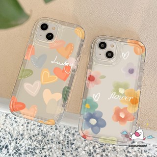เคสโทรศัพท์มือถือ กันกระแทก ลายดอกไม้ หัวใจ สําหรับ Samsung A12 A34 A14 A54 A04s A52 A50 A13 A04 A23 A32 A04s A03s A03 A04E A20s A11 A31 A30 A02s A53 A52s A21s A20 A51 A30s A10s A22 A71