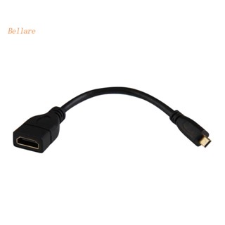 สายเคเบิลอะแดปเตอร์แจ็ค Micro HDMI ตัวผู้ D เป็น HDMI ตัวเมีย [Bellare.th]