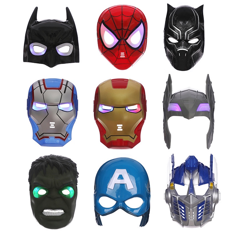 หน้ากากฮีโร่-หน้ากากแฟนซี-เกรดดีมาก-iron-man-ไอออนแมน-แบทแมน-batman-สไปเดอร์แมน-spider-man-ออฟติมัส-hulk-กัปตันอเมริกา