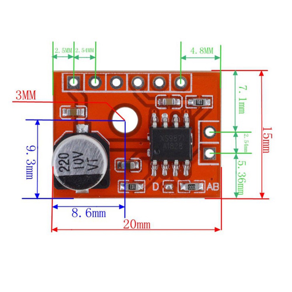 aideepen-บอร์ดขยายเสียงดิจิทัล-xs9871-class-a-b-dc2-5v-5v-mono-5w