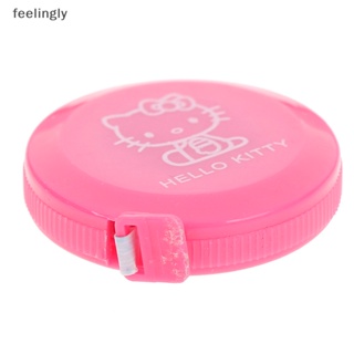 {FEEL} Hello KITTY เทปวัด ลายการ์ตูนฟล็อปปี้ แมวน่ารัก พับเก็บได้ สําหรับครอบครัว {feelingly}